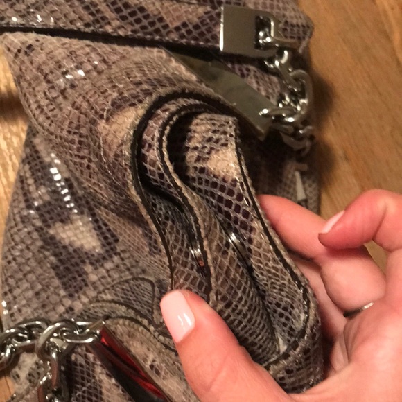 Michael Kors gray snakeskin hobo bag - Picture 4 of 8